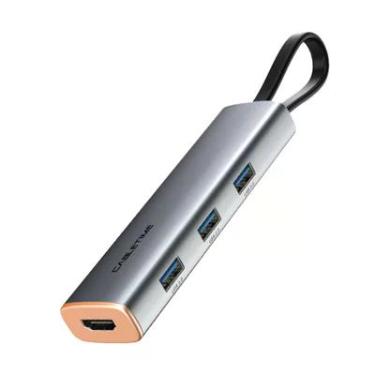 Imagem de Hub Adaptador 5 Em 1 Cabletime, USB-C, HDMI, 4K, PD, Compativel Com Notebook e PC