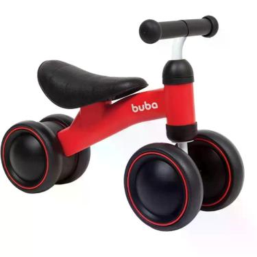 Imagem de Bicicleta Infantil de Equilíbrio com 4 Rodas Vermelha - Buba, Vermelho