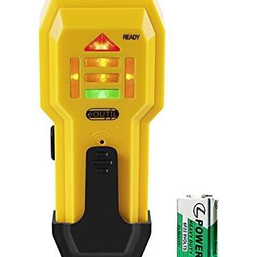 Imagem de Scanner de parede Stud Finder, sensor detector de madeira e metal para parede de 0,9 cm de espessura (ST102 (vem com bateria))