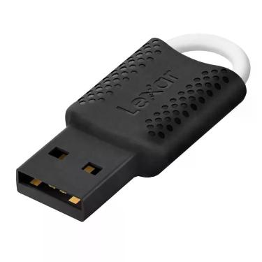 Imagem de Pendrive Lexar Jumpdrive V40 64GB USB 2.0 Compacto com Furo para Chaveiro Preto