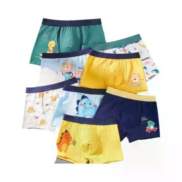 Imagem de Cuecas Boxer De Algodão Para Meninos, Respiráveis, Com Estampa De Dese
