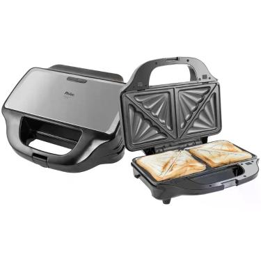 Imagem de Grill E Sanduicheira Philco PGR17PI Chapas Removíveis 900W 220V, Preto