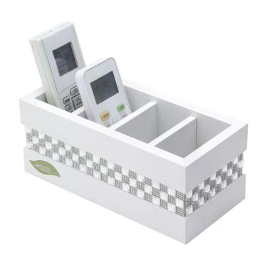 Imagem de Porta Controles De Mesa Em Mdf E Pedrarias Preto