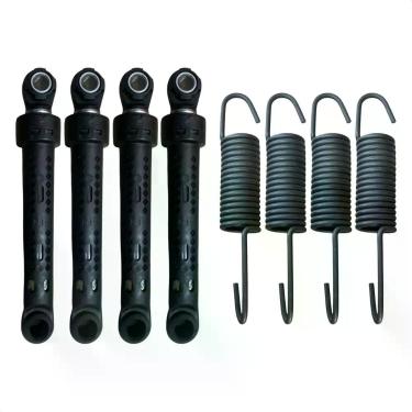 Imagem de Kit 4 Amortecedor + 4 Mola Para Lava e Seca Samsung WD136 - Brazan