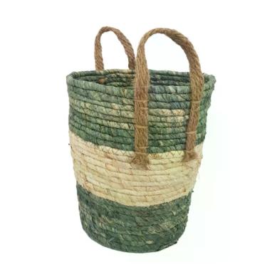 Imagem de Cesto Em Palha Com Alças De Sisal 40cm