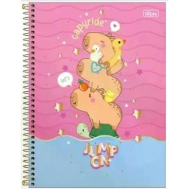 Imagem de Caderno Espiral Capa Dura Universitário 1 Matéria Capyclub 80 Folhas 1