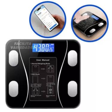 Imagem de Balança Digital Bioimpedância Original 180kg - Riberken
