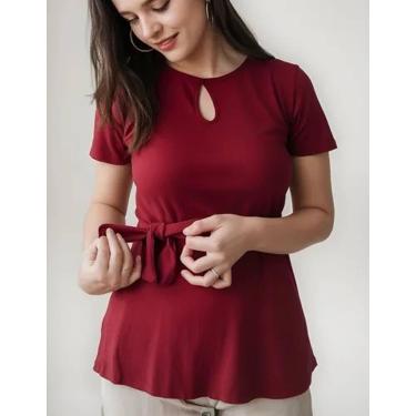 Imagem de Blusa Gestante Grávida Maternidade - Sob medida moda Gestante, M