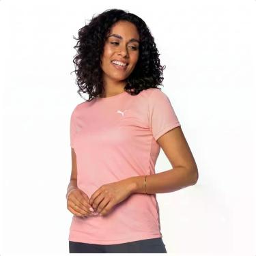 Imagem de Camiseta Puma ESS Logo Poly Tee Feminina, G, Rosa