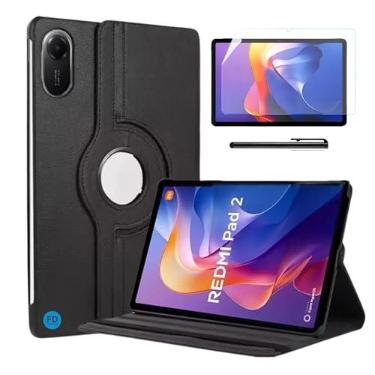 Imagem de Capa para Redmi Pad 2 11" Giratória + Película Paperlike para Redmi Pad 2 + Caneta - FD Acessórios