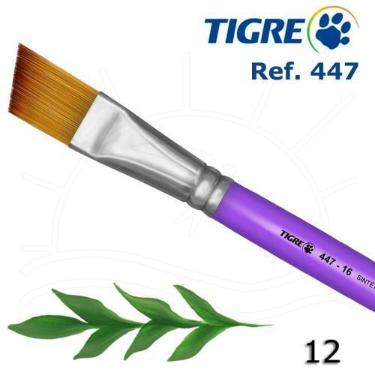 Imagem de Pincel Tigre 447 - Chanfrado Sintético Mesclado, 12