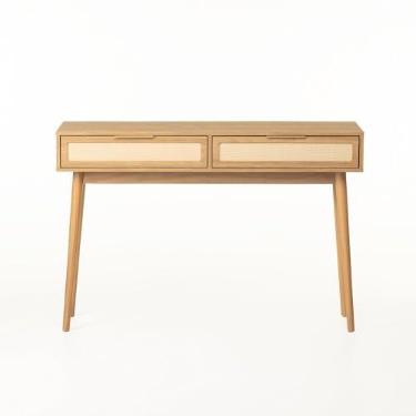 Imagem de Aparador Alia 2 Gavetas 120 cm Tauari/Dourado