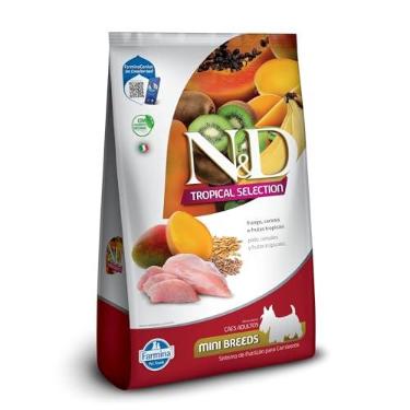 Imagem de N&D Tropical para Cães Adultos de Raças Mini e Pequenas Sabor Frango, Cereais e Frutas Tropicais 2,5Kg