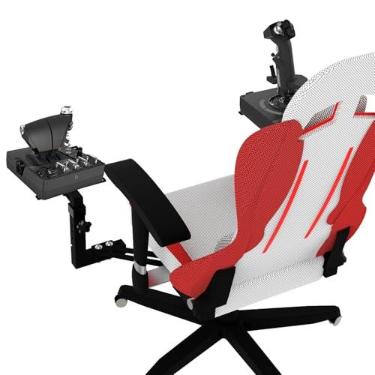 Imagem de EG STARTS 2 Pack Chair Mount Hotas Mount Joystick Mount Compatible Logitech X52/X52 Pro/X56/X56 Rhino Hotas, Thrustmaster T. Flight Hotas/T.16000M FCS/TCA Officer Pack Airbus Edition, VKB Hotas Mount