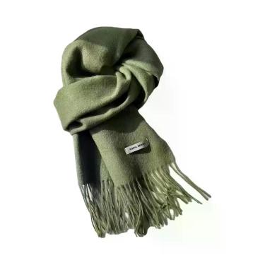 Imagem de Cachecol Feminino Longo De Lã E Caxemira Quente Para Inverno, Xale Sól