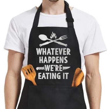 Imagem de Avental SANDJEST Cooking BBQ Avental engraçado com bolsos