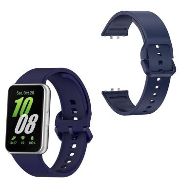 Imagem de Pulseira com fecho para Samsung Fit3 - Silicone - TECH KING, Azul Mari
