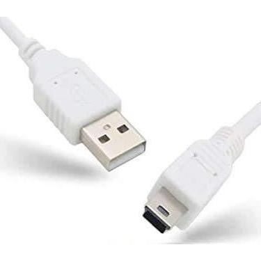 Imagem de Cabo de carregamento USB PC para calculadoras Texas Instruments, TI-84 CE, TI-84 Plus C Silver Edition, TI 89 Titanium, TI Nspire CX/TI Nspire CX CAS Calculadoras gráficas (3 pés branco)