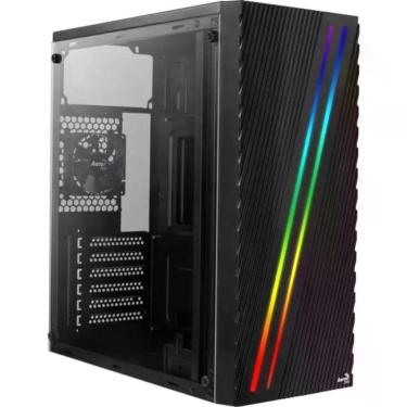 Imagem de Gabinete Gamer Aerocool Streak Preto Rgb Lateral Acrílico [f002]