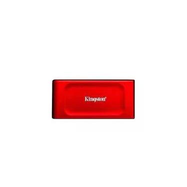 Imagem de SSD Kingston XS1000, 2TB, Portátil, USB 3.2 Gen 2, Leitura: 1050 MB/s, Gravação: 1000 MB/s, Vermelho - SXS1000R/2000G