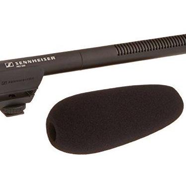 Imagem de SENNHEISER Microfone profissional Shotgun com conector XLR-3 para 3,5 mm para câmera de vídeo/filmadora, preto (505453)