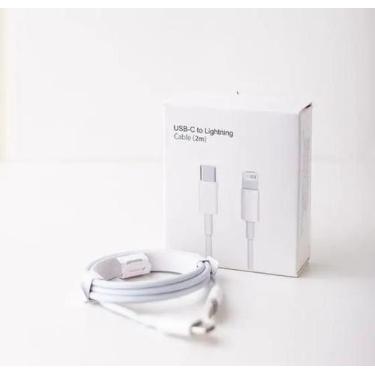 Imagem de Cabo USBC Turbo para Lightning 2 Metros Branco Compatível com iPhone11
