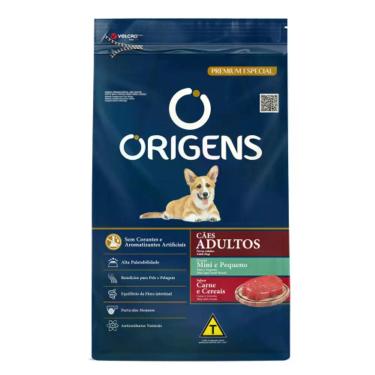Imagem de Ração Cães Adulto Premium Special Origens Mini Pequeno Carne e Cereais