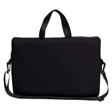 Imagem de Case Capa Maleta Premium Para Notebook Laptop de 15,6 com Alça de Mão Alça de Ombro e Zíper Lateral - Preto
