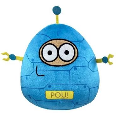 Imagem de Brinquedo De Pelúcia Fofo POU Alienígena, Desenho Animado Bicho de Pelúcia, Infantil Alien Pou, Boneca Pou animal de pelúcia Emote, Presente Natal Crianças 20cm (Pou Robô)