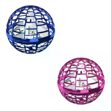 Imagem de Kit 2 Bola Voadora Pro Spinner Boomerang Brinquedo Voador Controle Rem