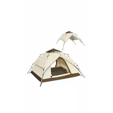 Imagem de Barraca de Camping Automática 4 Pessoas Impermeável bege - Congratulat