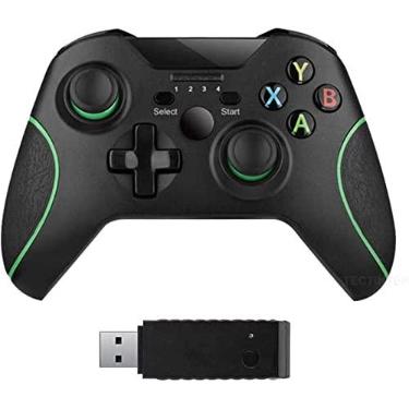 Imagem de B17 Controles sem fio para Xbox One, gamepad sem fio para PC com adaptador sem fio de 2,4 GHz, compatível com Xbox One / One S / One X / P3 Host / Windows 7/8/10