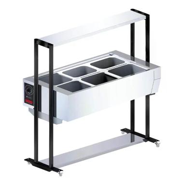 Imagem de Buffet térmico Saro 6 cubas com tampa Inox 127V BF611