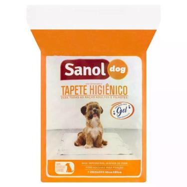 Imagem de Tapete Higiênico Sanol Dog para Cães 60X80CM 7 Unidades