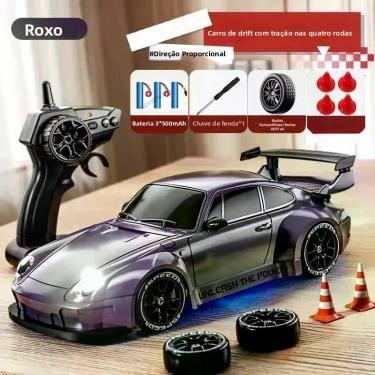 Imagem de Carro RC De Drift 4WD De Alta Velocidade 1/24, Veículo Elétrico De Con