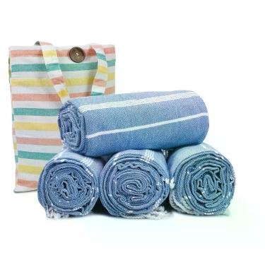 Imagem de Toalhas de praia HILLFAIR Cotton Turkish Quick Dry Lightweight
