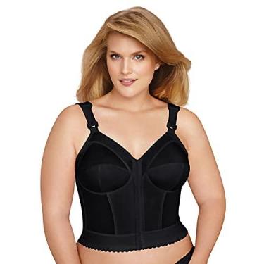 Imagem de Exquisite Form Sutiã longo 5107530 totalmente emagrecedor sem fio para costas e postura com fecho frontal, Tamanho da pulseira = 40, 40B