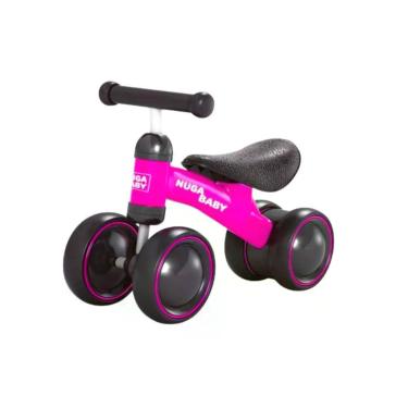 Imagem de Bicicleta Infantil Nuga Sem Pedal 4 Rodas Balance Bike até 25kg Rosa o