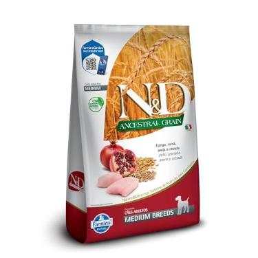 Imagem de N&D ANCESTRAL Ração Farmina N&D Ancestral Grain Frango Cães Adultos Raças Médias - 10 1Kg