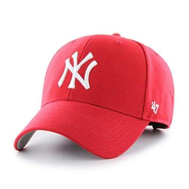Imagem de Boné masculino MLB New York Yankees '47 Bullpen MVP, vermelho, tamanho único