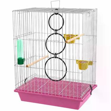 Imagem de Gaiola Viveiro Calopsita Agapornis Completa Com Acessórios - NoBrand, 