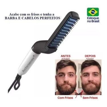 Imagem de Modelador Alisador Cabelo Barba Masculino Chapinha P9699