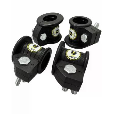 Imagem de Kit 4 Presilha Injetada 30mm para Halteres Barra Pump Borboleta Trava 