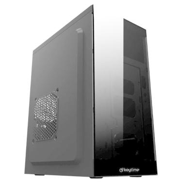 Imagem de Gabinete Keytime Frame S/Fan S/Fonte Micro-ATX Vidro Temperado Preto -