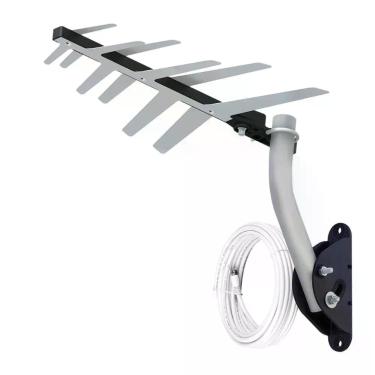 Imagem de Antena Externa Digital Aquario Dtv-1500 Full Hd 10mt Cabo