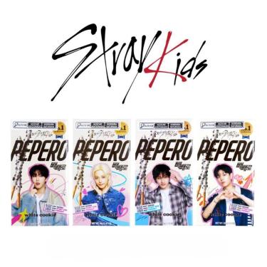 Imagem de Biscoito Pepero White Cookie 32 g Edição Especial Stray Kids - Lotte