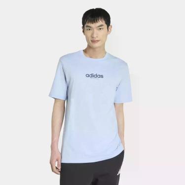 Imagem de Camiseta Adidas Logo Masculina, Azul, GG