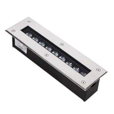 Imagem de Refletores LED externos retangulares com classificação IP67 para iluminação embutida no solo, 85 265V, à prova d'água, ideais para escadas, corredores e áreas externas. Iluminação durável e