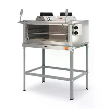 Imagem de Forno Refratário a Gás Tostando FLI800 com Infravermelho em Aço Carbono 80cm Cinza com Ventilação Interna 220V
