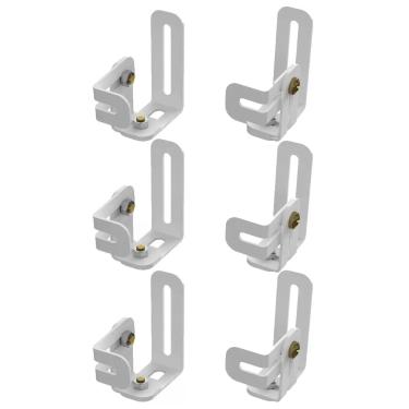 Imagem de 6 Suporte Ajustável Inclinável Caixa Som Home Theater Branco - MULTI T